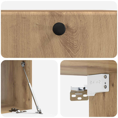 vidaXL Wall-Mounted TV Cabinet 59.5 x 41 x 30 cm Artisan Oak