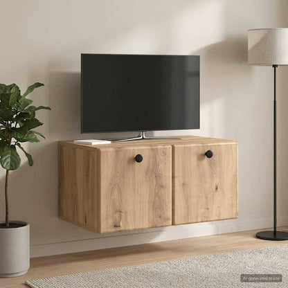 vidaXL Wall-Mounted TV Cabinet 59.5 x 41 x 30 cm Artisan Oak