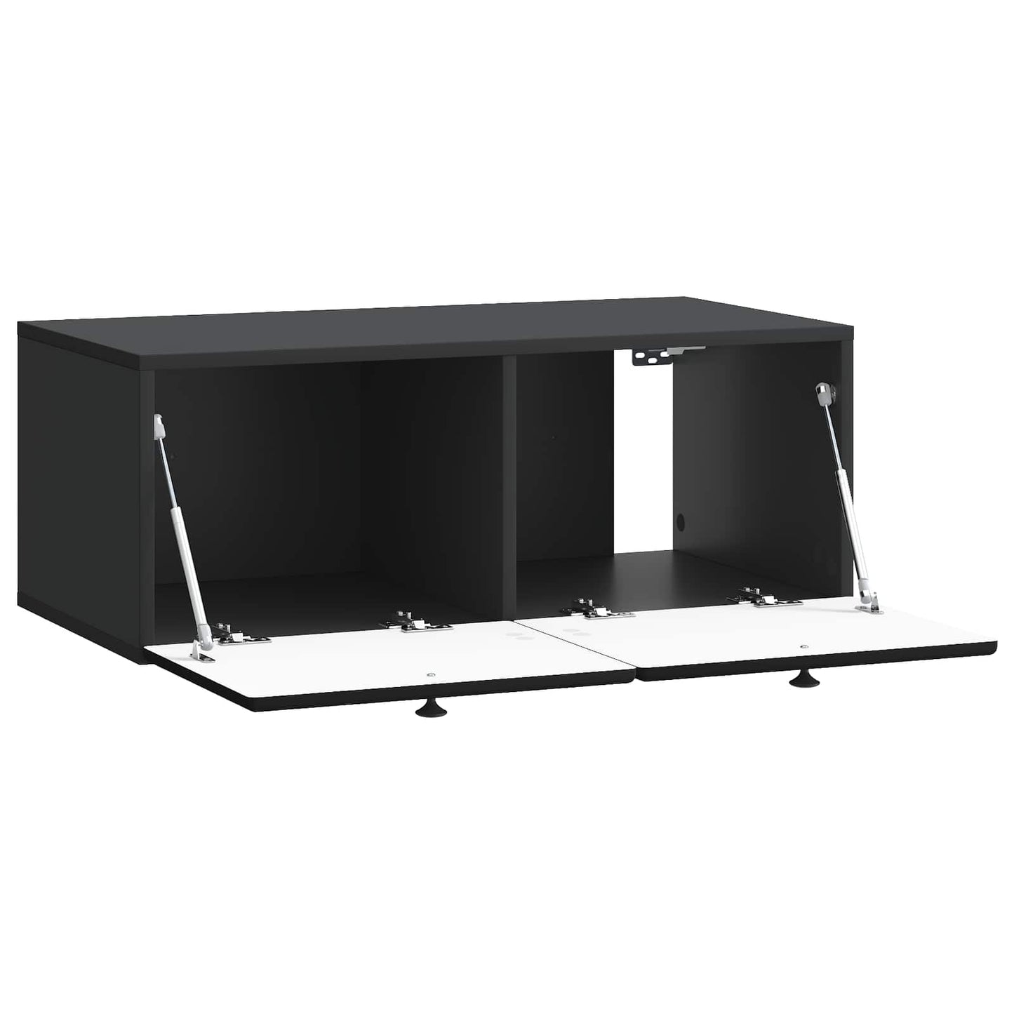 vidaXL Wall-Mounted TV Cabinet 78.5 x 41 x 30 cm Black Engineered Wood