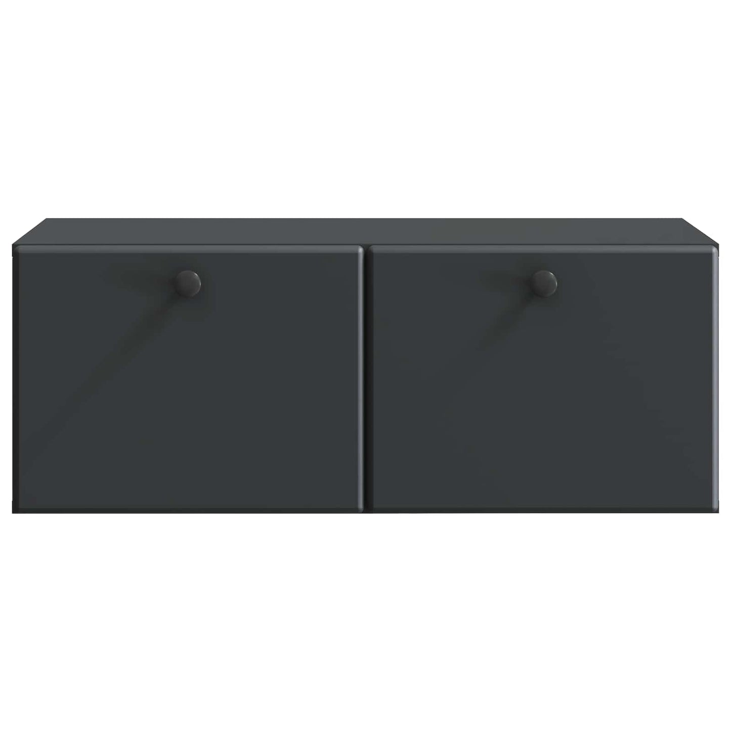 vidaXL Wall-Mounted TV Cabinet 78.5 x 41 x 30 cm Black Engineered Wood