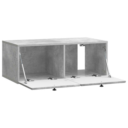 vidaXL Wall-Mounted TV Cabinet 78.5 x 41 x 30 cm Concrete Grey