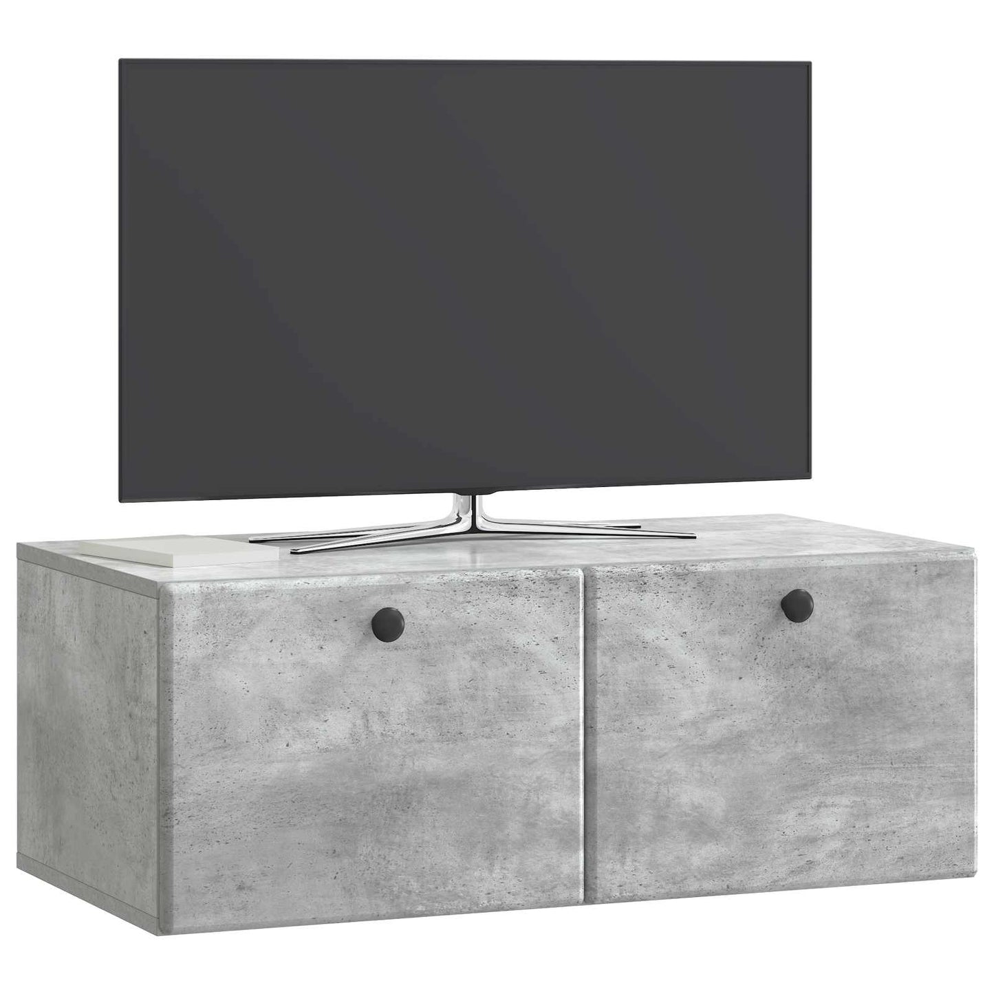 vidaXL Wall-Mounted TV Cabinet 78.5 x 41 x 30 cm Concrete Grey