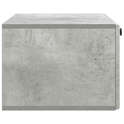 vidaXL Wall-Mounted TV Cabinet 78.5 x 41 x 30 cm Concrete Grey