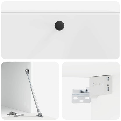 vidaXL Wall-Mounted TV Cabinet 78.5 x 41 x 30 cm High Gloss White