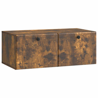 vidaXL Wall-Mounted TV Cabinet 78.5 x 41 x 30 cm Smoked Oak