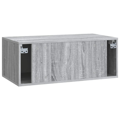vidaXL Wall-Mounted TV Cabinet 78.5 x 41 x 30 cm Grey Sonoma