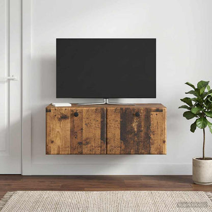 vidaXL Wall-Mounted TV Cabinet 78.5 x 41 x 30 cm Old Wood