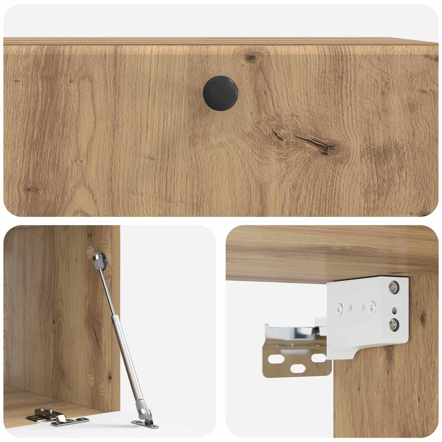 vidaXL Wall-Mounted TV Cabinet 78.5 x 41 x 30 cm Artisan Oak