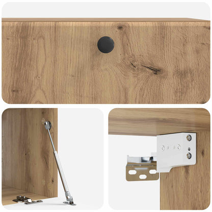vidaXL Wall-Mounted TV Cabinet 78.5 x 41 x 30 cm Artisan Oak
