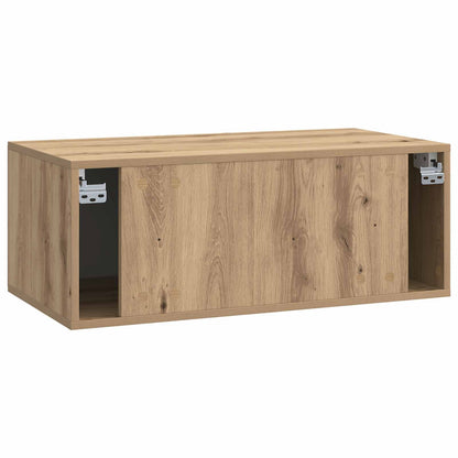 vidaXL Wall-Mounted TV Cabinet 78.5 x 41 x 30 cm Artisan Oak