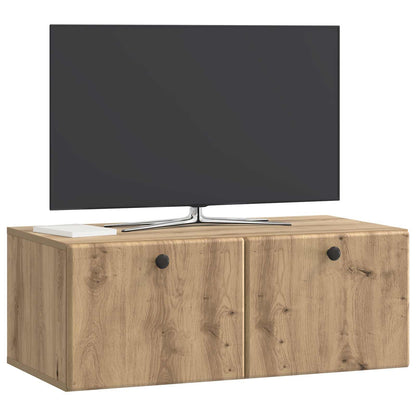 vidaXL Wall-Mounted TV Cabinet 78.5 x 41 x 30 cm Artisan Oak