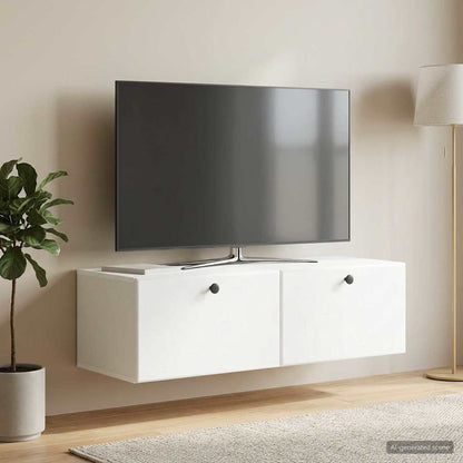 vidaXL Wall-Mounted TV Cabinet 98 x 41 x 30 cm White Engineered Wood