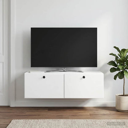 vidaXL Wall-Mounted TV Cabinet 98 x 41 x 30 cm White Engineered Wood