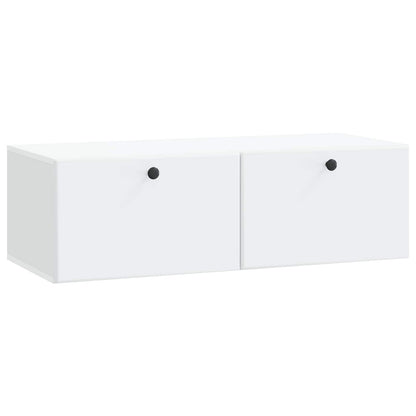 vidaXL Wall-Mounted TV Cabinet 98 x 41 x 30 cm White Engineered Wood