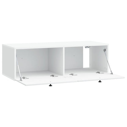 vidaXL Wall-Mounted TV Cabinet 98 x 41 x 30 cm White Engineered Wood