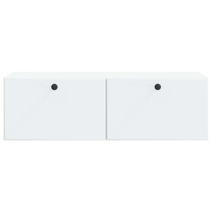 vidaXL Wall-Mounted TV Cabinet 98 x 41 x 30 cm White Engineered Wood
