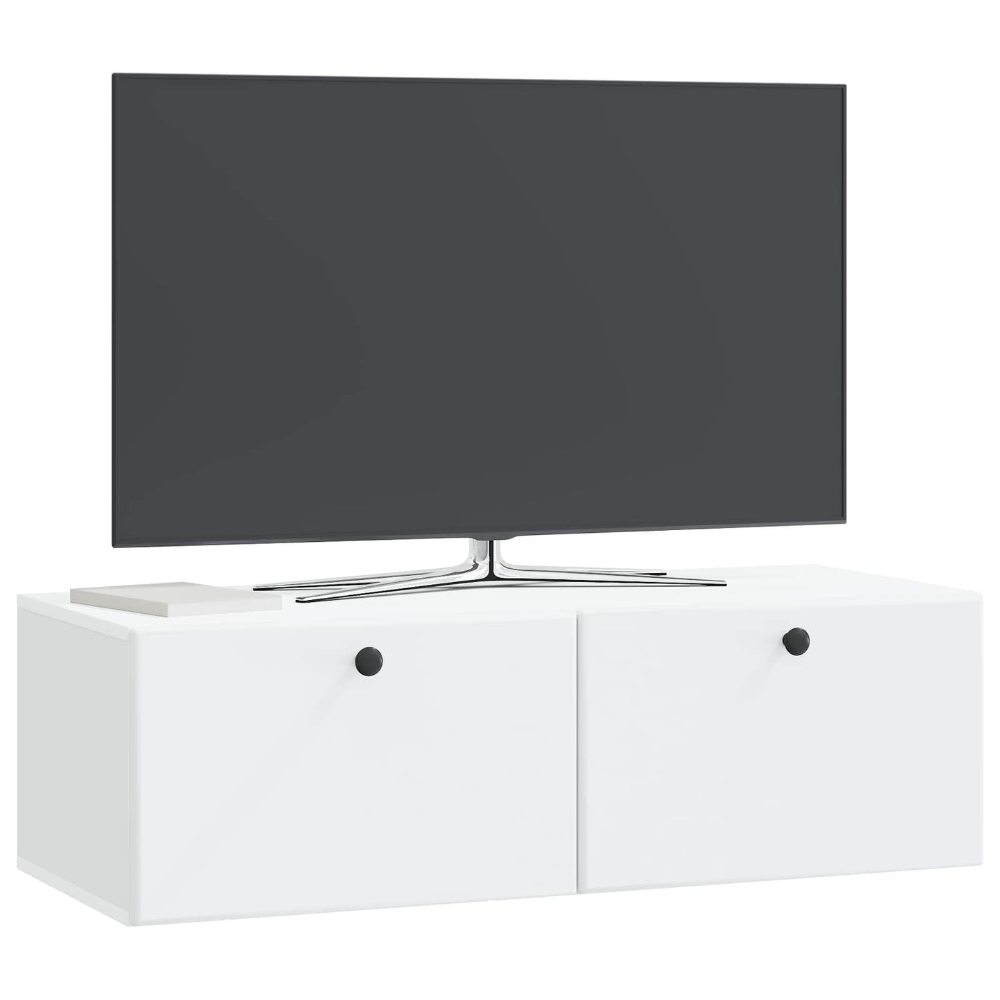 vidaXL Wall-Mounted TV Cabinet 98 x 41 x 30 cm White Engineered Wood