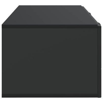 vidaXL Wall-Mounted TV Cabinet 98 x 41 x 30 cm Black Engineered Wood
