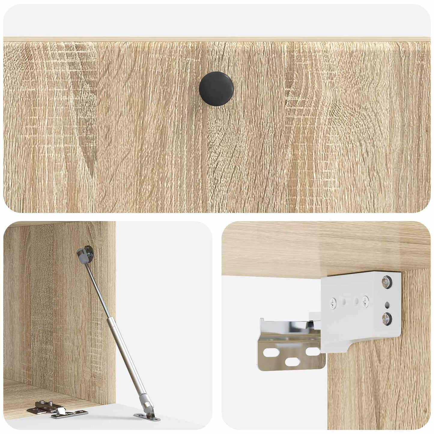 vidaXL Wall-Mounted TV Cabinet 98 x 41 x 30 cm Sonoma Oak