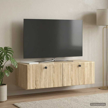 vidaXL Wall-Mounted TV Cabinet 98 x 41 x 30 cm Sonoma Oak