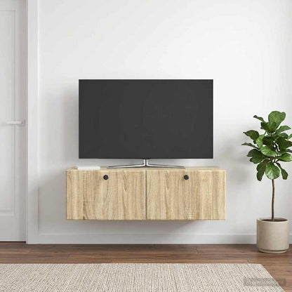 vidaXL Wall-Mounted TV Cabinet 98 x 41 x 30 cm Sonoma Oak