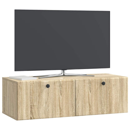 vidaXL Wall-Mounted TV Cabinet 98 x 41 x 30 cm Sonoma Oak