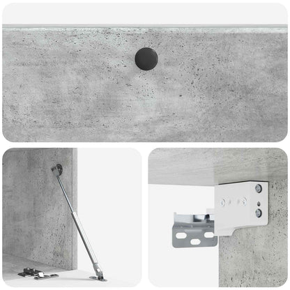 vidaXL Wall-Mounted TV Cabinet 98 x 41 x 30 cm Concrete Grey