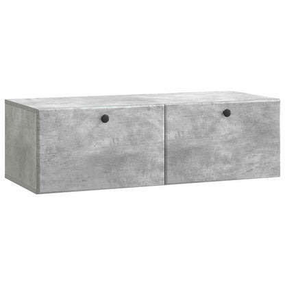 vidaXL Wall-Mounted TV Cabinet 98 x 41 x 30 cm Concrete Grey