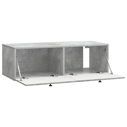 vidaXL Wall-Mounted TV Cabinet 98 x 41 x 30 cm Concrete Grey