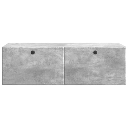 vidaXL Wall-Mounted TV Cabinet 98 x 41 x 30 cm Concrete Grey