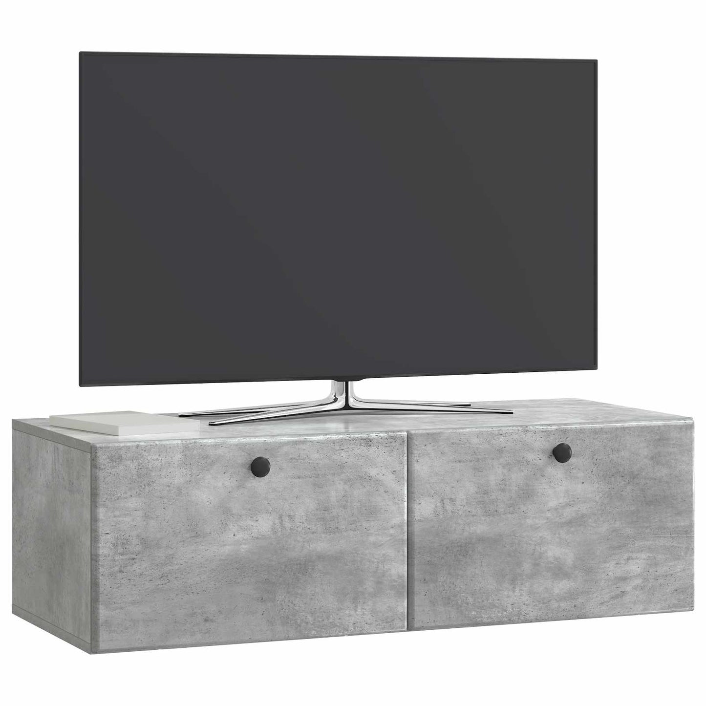 vidaXL Wall-Mounted TV Cabinet 98 x 41 x 30 cm Concrete Grey