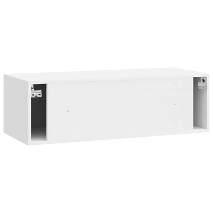 vidaXL Wall-Mounted TV Cabinet 98 x 41 x 30 cm High Gloss White