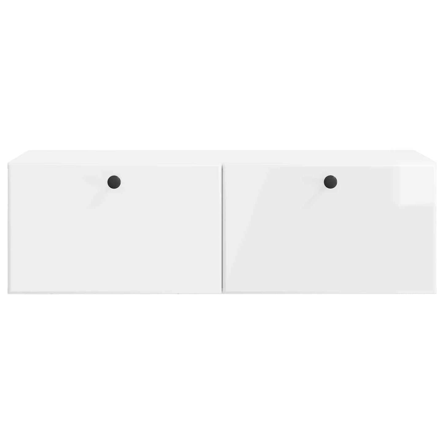 vidaXL Wall-Mounted TV Cabinet 98 x 41 x 30 cm High Gloss White