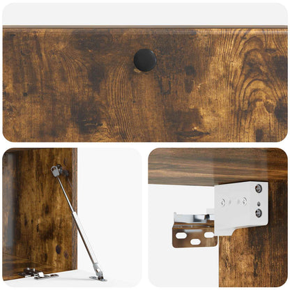 vidaXL Wall-Mounted TV Cabinet 98 x 41 x 30 cm Smoked Oak