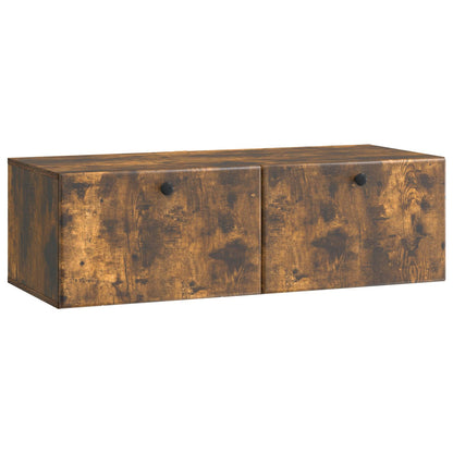 vidaXL Wall-Mounted TV Cabinet 98 x 41 x 30 cm Smoked Oak