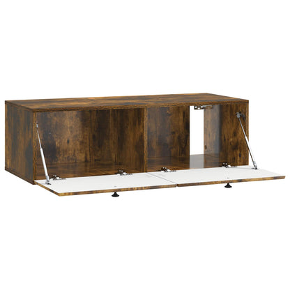 vidaXL Wall-Mounted TV Cabinet 98 x 41 x 30 cm Smoked Oak