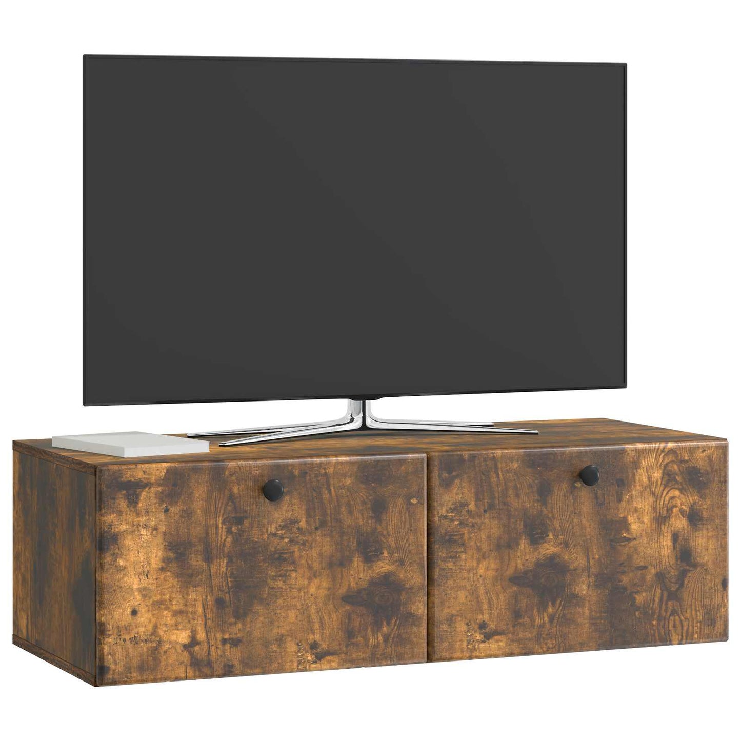vidaXL Wall-Mounted TV Cabinet 98 x 41 x 30 cm Smoked Oak