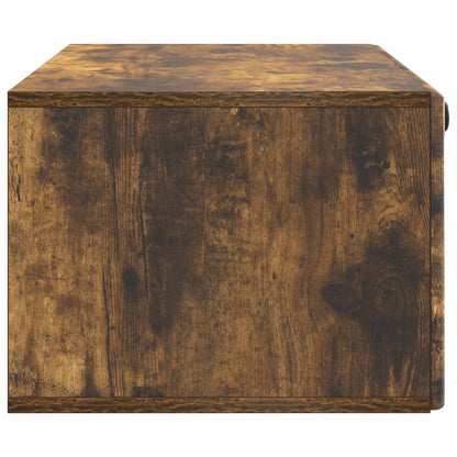 vidaXL Wall-Mounted TV Cabinet 98 x 41 x 30 cm Smoked Oak