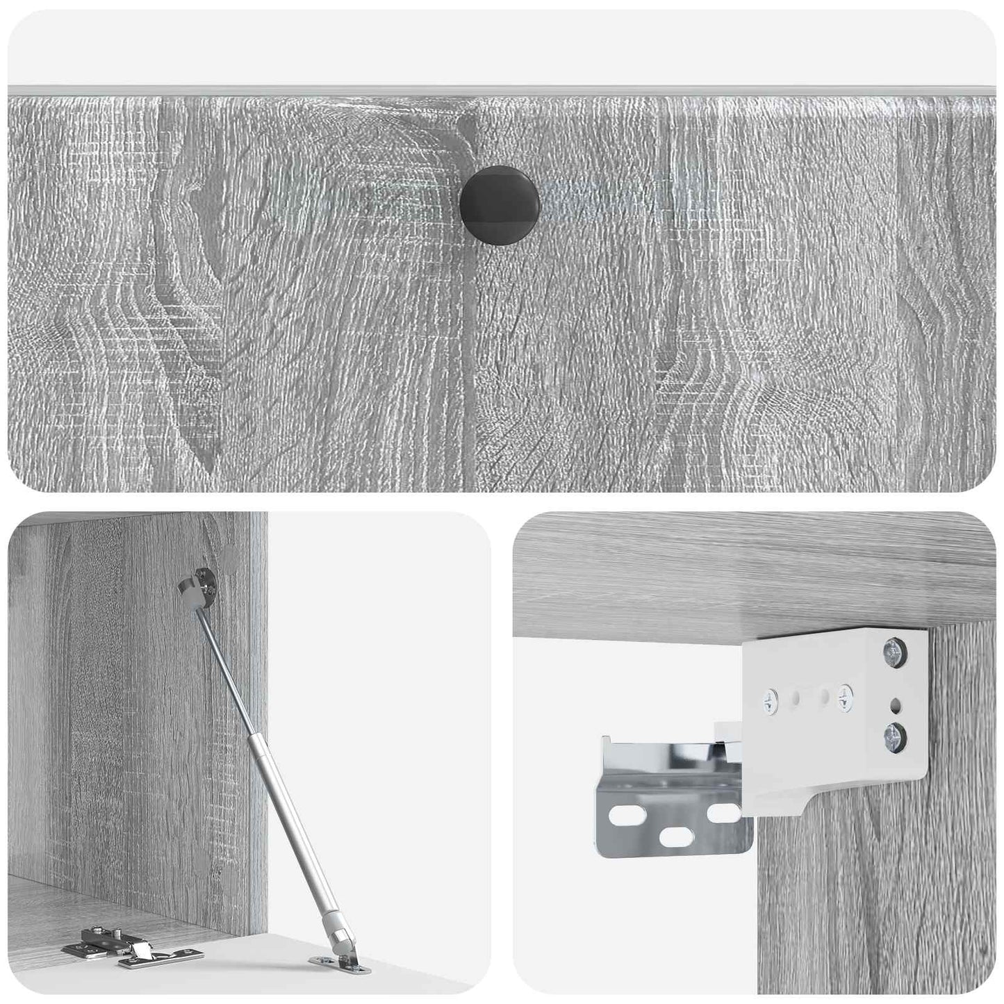 vidaXL Wall-Mounted TV Cabinet 98 x 41 x 30 cm Grey Sonoma