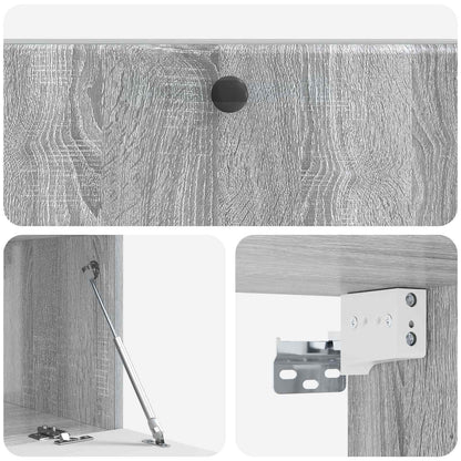 vidaXL Wall-Mounted TV Cabinet 98 x 41 x 30 cm Grey Sonoma