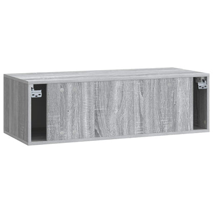 vidaXL Wall-Mounted TV Cabinet 98 x 41 x 30 cm Grey Sonoma