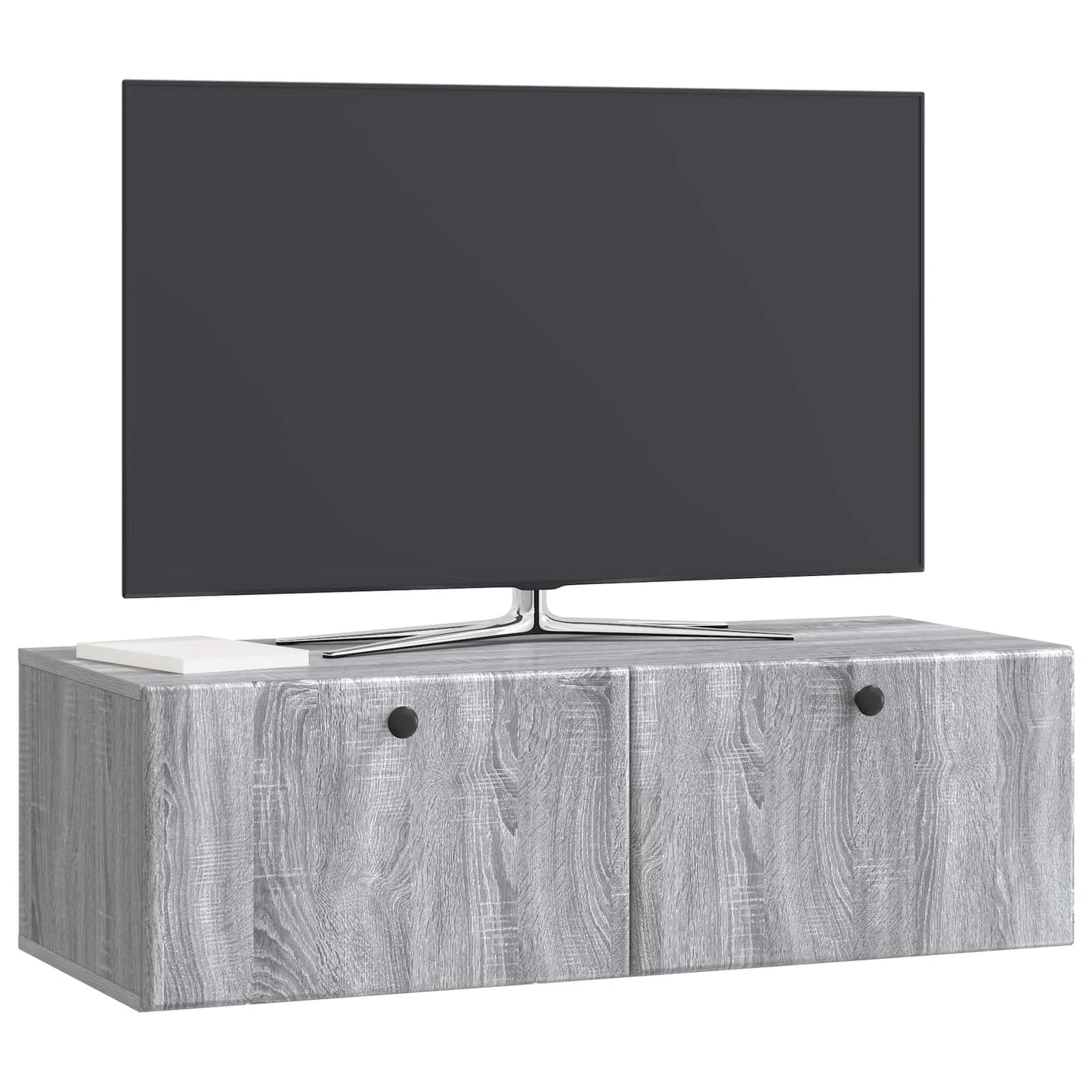 vidaXL Wall-Mounted TV Cabinet 98 x 41 x 30 cm Grey Sonoma