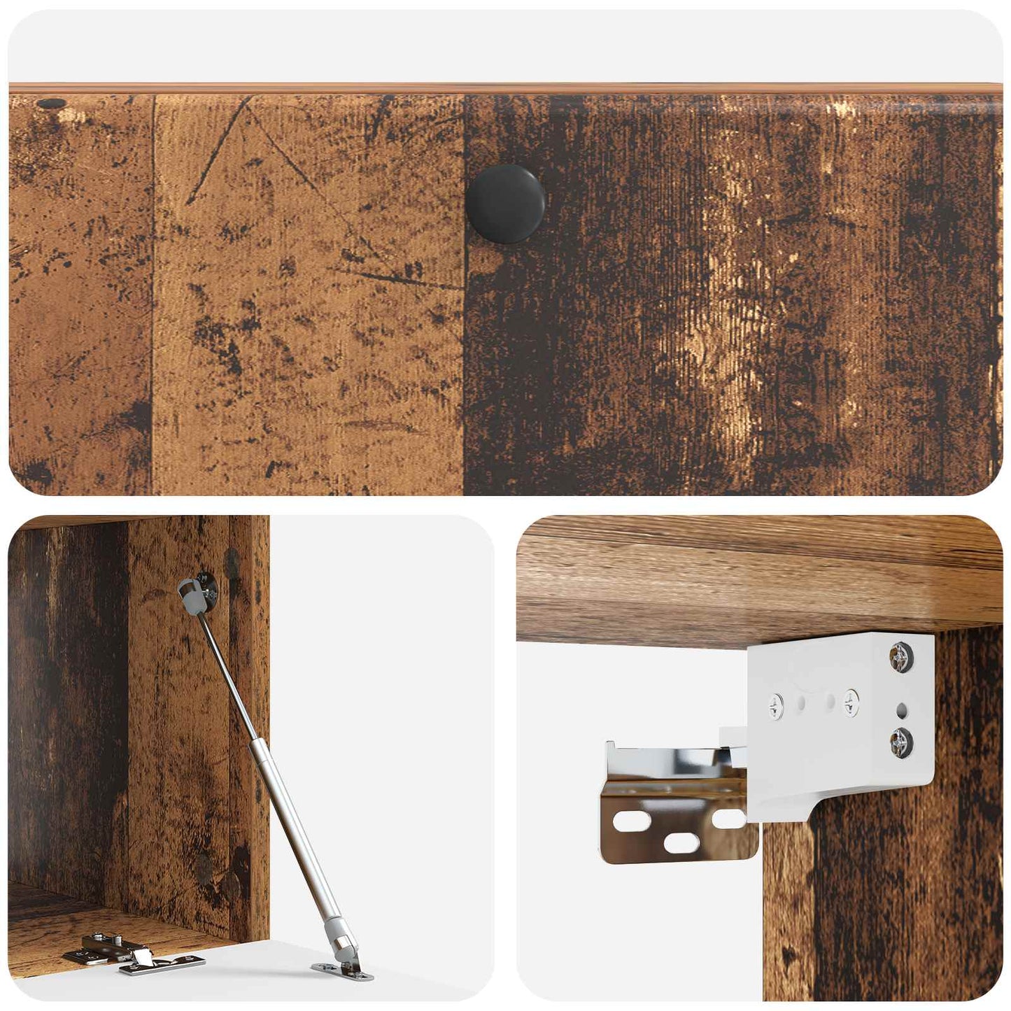 vidaXL Wall-Mounted TV Cabinet 98 x 41 x 30 cm Old Wood