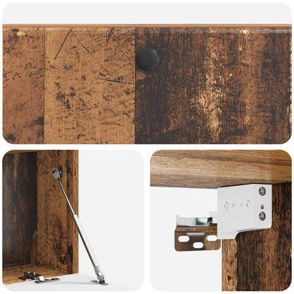 vidaXL Wall-Mounted TV Cabinet 98 x 41 x 30 cm Old Wood