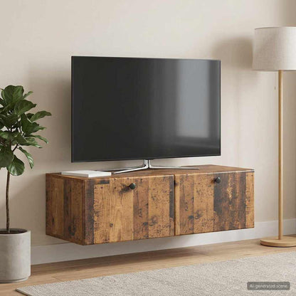 vidaXL Wall-Mounted TV Cabinet 98 x 41 x 30 cm Old Wood