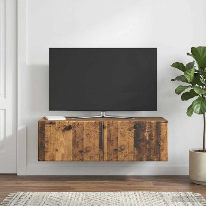 vidaXL Wall-Mounted TV Cabinet 98 x 41 x 30 cm Old Wood