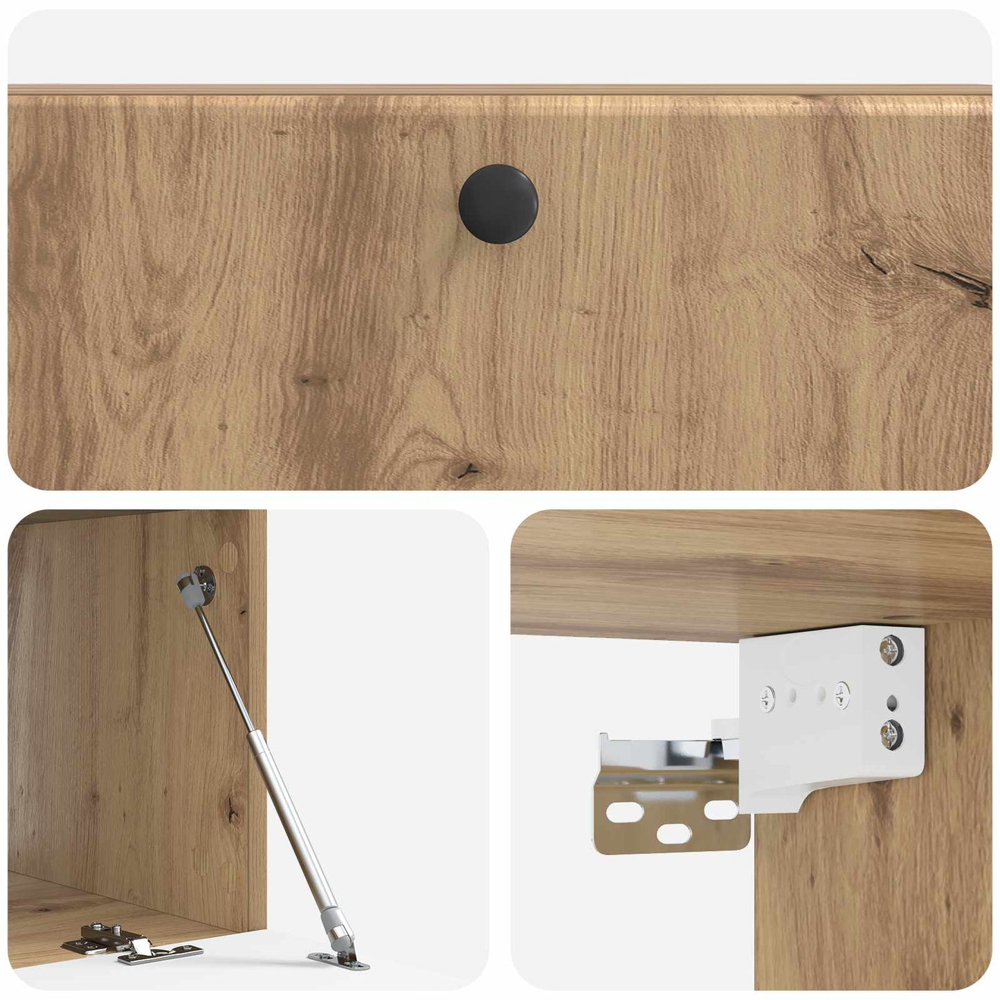 vidaXL Wall-Mounted TV Cabinet 98 x 41 x 30 cm Artisan Oak