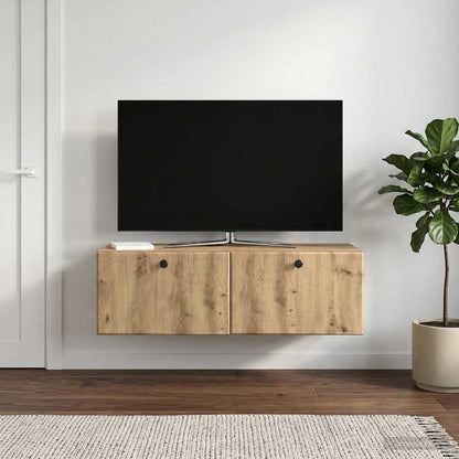 vidaXL Wall-Mounted TV Cabinet 98 x 41 x 30 cm Artisan Oak