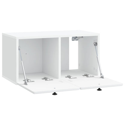 vidaXL Wall-Mounted TV Cabinet 59.5 x 31 x 30 cm White Engineered Wood