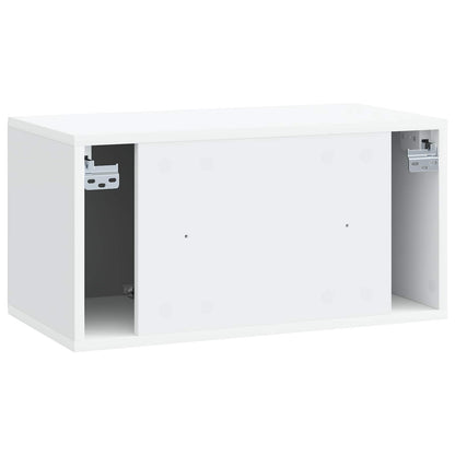 vidaXL Wall-Mounted TV Cabinet 59.5 x 31 x 30 cm White Engineered Wood